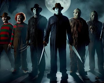 Horror Movie jason, michael myers, freddy kruger png, jpg art