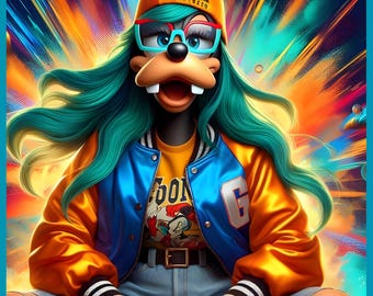 girl goofy, female goofy, hip hop girl goofy, sublimation, jpg, png, goofy, digital design