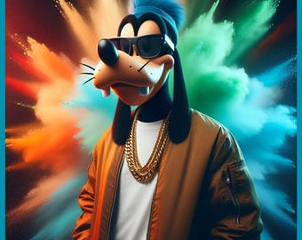 hip hop goofy, goofy jpg, goofy png, vibrant goofy, goofy clipart, goofy design