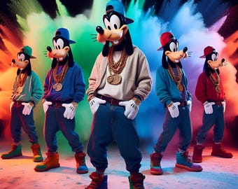 vibrant Goofy hip hop, goofy stylish, goofy png, jpg, sublimation, clip art, goofy