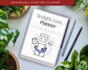 Weight Loss Planner for Remarkable Paper Pro (PDF Download)