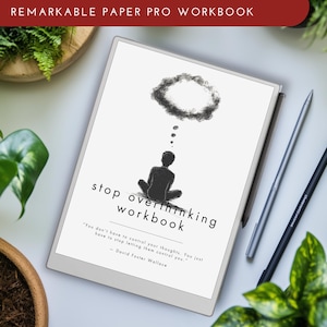Stop Overthinking Workbook per modelli di paper pro straordinari, paper pro straordinario, journal straordinario, pro straordinario, planner straordinari