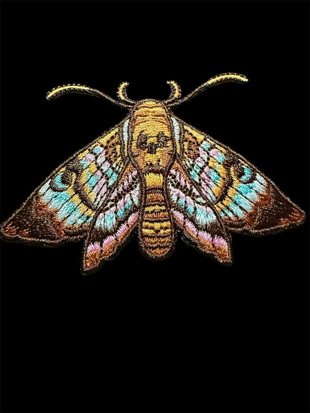 Death Head Moth Skull Moth Embroidered Patch Crafts Sewing Goth - Etsy