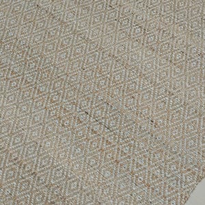 Handwoven Jute and Wool Rug | DAIMOND Flatweave Rug | Eco-Friendly Area Carpet