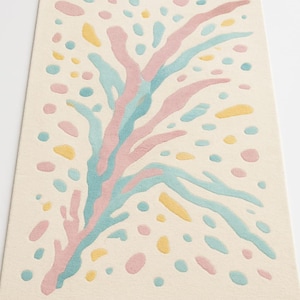 Colorful Hand Tufted Rug – Abstract Contemporary Carpet – Custom Made Statement Floor Art