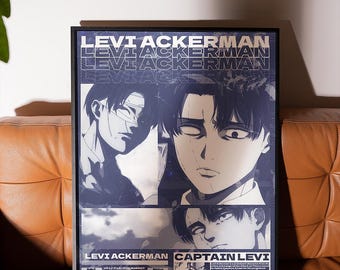 Levi Ackerman High Quality Poster, Levi Poster, Attack On Titan Levi Poster, High Quality Attack Titan Poster.