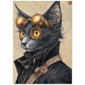 Cartoline Steampunk Lykoi - Confezione da 10