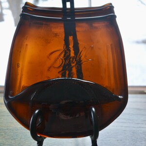 Clear or Amber Ball Quart Canning Jar Spoon Rest