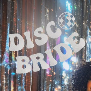 Disco Bachelorette Party Theme Decoration Disco Bride Banner Bachelorette Groovy Disco Theme Party Silver Disco Banner Hen Party Decoration