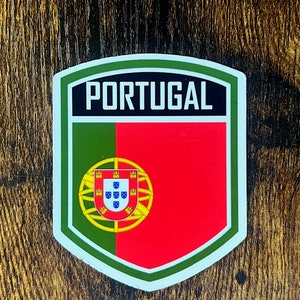 Portugal Shield Sticker: Indoor/Outdoor/Waterproof - Various Sizes Available!