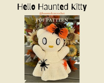 Patrón de ganchillo de Hello Haunted Kitty