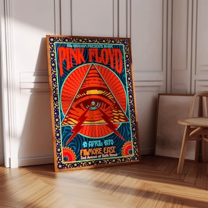 Affiche de Pink Floyd | Affiche de concert | Impression d'affiches d'album | Poster de la pochette de l'album | Affiche de musique rock | Décoration de la chambre | Cadeau musique | Décoration musicale