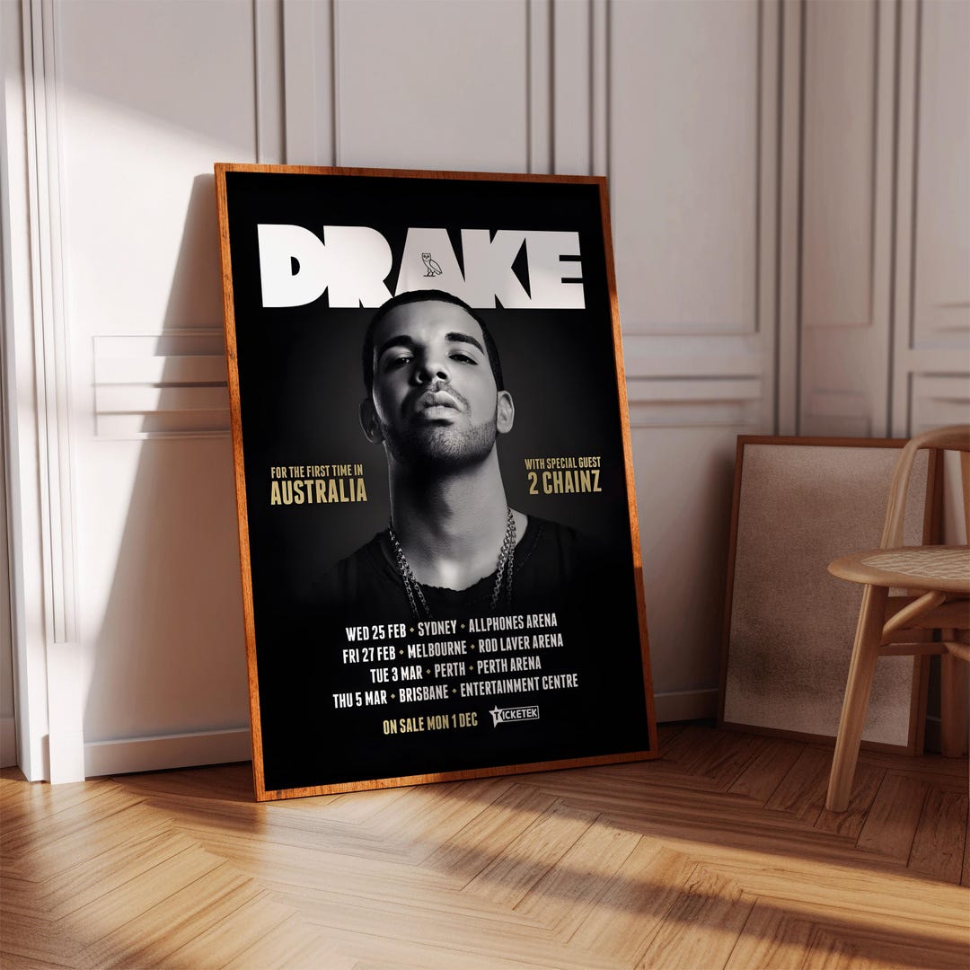 Drake Rapper Decor Drake Poster | Concert Poster | Album Poster Print | Album Cover Poster ...