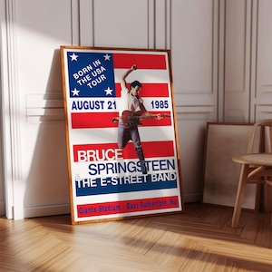 Impresión de póster de Bruce Springsteen / Impresión de póster de concierto / Impresión de póster de álbum / Póster de portada de álbum / Póster de música rock / Decoración de habitación