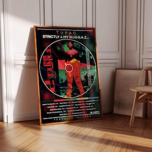 Tupac Poster | Streng genommen 4 My N.I.G.G.A.Z Poster | Album Poster Druck | Album Cover Poster | Rap-Druck | Raumdekor, Musikgeschenk, Musikdekor