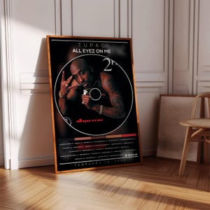 2pac Vintage Poster Tupac フレーム付きポスター
