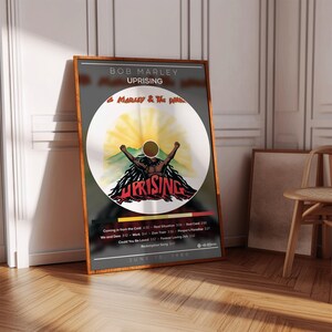 Bob Marley Poster | Uprising Poster | Album Poster Print | Album Cover Poster | Reggae Poster | Room Decor | Music Gift | Music Decor