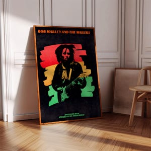 Bob Marley Poster | Concert Poster | Album Poster Print | Album Cover Poster | Reggae Poster | Room Decor | Music Gift | Music Decor