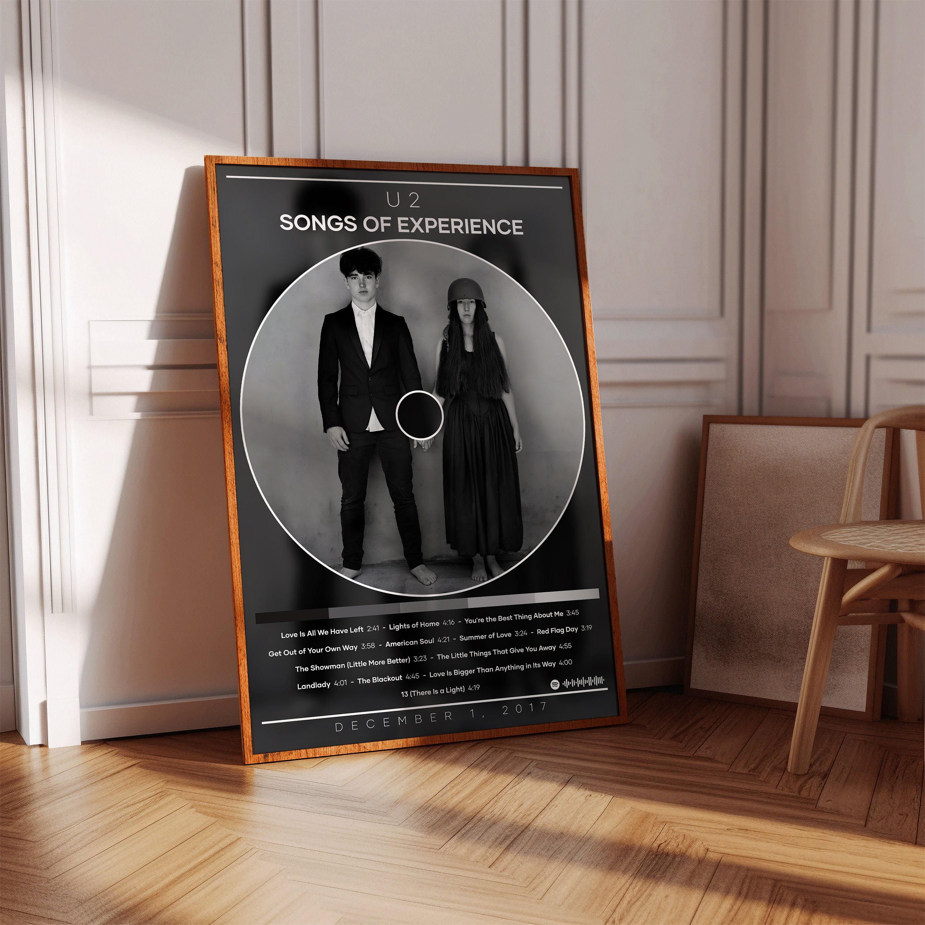 U2 Poster | Songs of Experience Poster | Album Poster Print | Album Cover Poster | Rock Music Poster | Room Decor | Music Gift | Music Decor