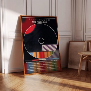 Affiche de Pink Floyd | L'affiche Final Cut | Impression d'affiches d'album | Poster de la pochette de l'album | Affiche de musique rock | Décoration de chambre, Cadeau musique, Décoration musicale