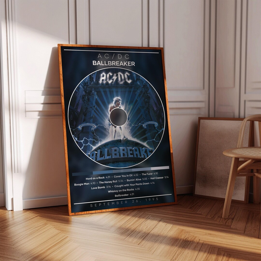 ACDC Poster Print | Ballbreaker Poster | Album Poster Print | Album ...