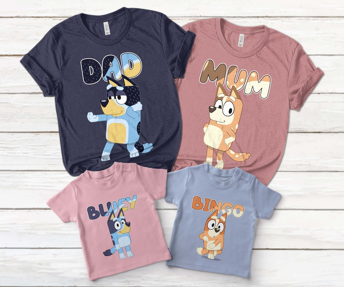 Bluey Onesie Bluey Matching Family Birthday Shirt Bluey Dad Etsy