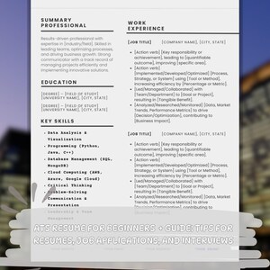 Modelo de currículo profissional compatível com ATS com 4 páginas | Carta de Apresentação e Referências | Guia: Conselhos para currículos, candidaturas a empregos e entrevistas