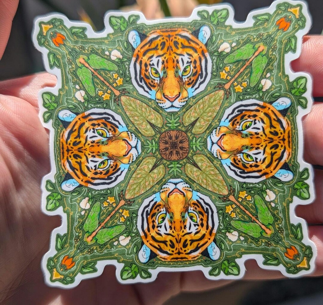 Tiger - 3 Inch Sticker - Waterproof Matte - Etsy