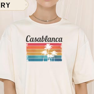 T-shirt Afrique Chemise Casablanca, Souvenir de Casablanca, Chemise Casablanca, T-shirt unisexe, Cadeau Casablanca, Chemise Maroc, Cadeau chemise Afrique