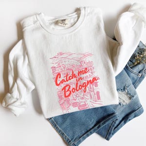 Sweatshirt Bologna Comfort Colors® Sweatshirt Bologna Italy Pull Bologna, Chemise Italy, Chemise Italia Emilia Romagna, Pull Bologna