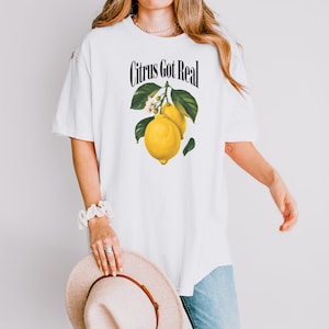 Tshirt Fruit Sarcasm Fruity Shirt Cute Fruit Shirt Comfort Colors Vintage Cottagecore Strawberry Shirt Lemon Citrus Tshirt Summer Time Tee