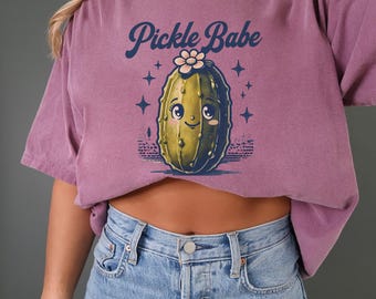Chemise Pickle Babe Comfort Colors : t-shirt amusant pour les amateurs de cornichons
