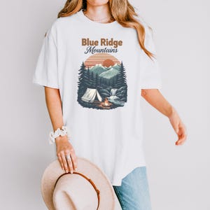 Blue Ridge Mountains Hemd Blue Ridge Mountains T-Shirt, Komfort-Farben Blue Ridge Parkway Shirt, Appalachen-Urlaubs-Reise-Andenken-Geschenk