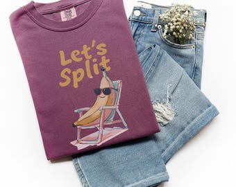 Camiseta Banana Pun: Camiseta divertida de frutas con colores cómodos