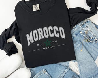 T-shirt Casablanca Marokko: Noord-Afrika reizen, kledingstukgeverfd katoen