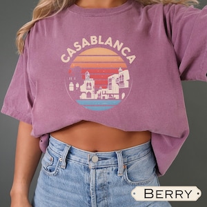 Tshirt Casablanca Chemise Casablanca T-shirt Afrique, Souvenir de Casablanca, Chemise Casablanca, T-shirt unisexe, Cadeau Casablanca, Chemise Maroc
