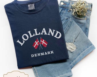 Lolland Denmark T-Shirt: Scandinavian Travel Souvenir Tee