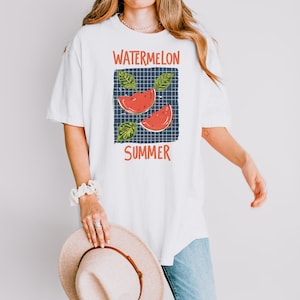 Fruit Shirt Watermelon Summer Tshirt Cute Watermelon Tshirt Comfort Colors Summer Watermelon Shirt Fun Summer Time Shirt Cottagecore Unisex