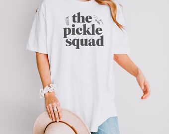Zabawna koszulka Pickle Squad: Vintage Comfort Colors Foodie Tee