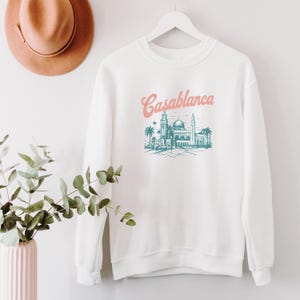 Retro Inspired Casablanca Shirt, Casablanca Shirt, Sweatshirt, Hoodie, Comfort Colors Shirt, Minimalist Tee, Vintage T-Shirt, Birthday Gifts