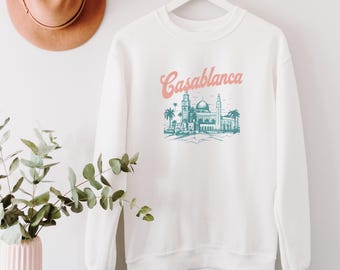 Retro Inspired Casablanca Shirt, Casablanca Shirt, Sweatshirt, Hoodie, Comfort Colors Shirt, Minimalist Tee, Vintage T-Shirt, Birthday Gifts