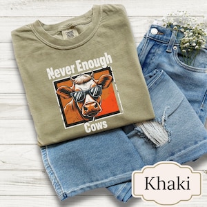 Camiseta de vacas, colores cómodos, camiseta para amantes de las vacas, regalo para mamá granjera, camisetas para esposas de granja, camiseta retro bohemia rústica de ganado, unisex, tallas grandes también