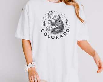 Retro Colorado Rocky Mountains T-Shirt: Comfort Colors Nationalpark T-Shirt