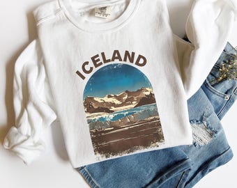 Sudadera Iceland: Suéter islandés de colores cómodos, temporada acogedora