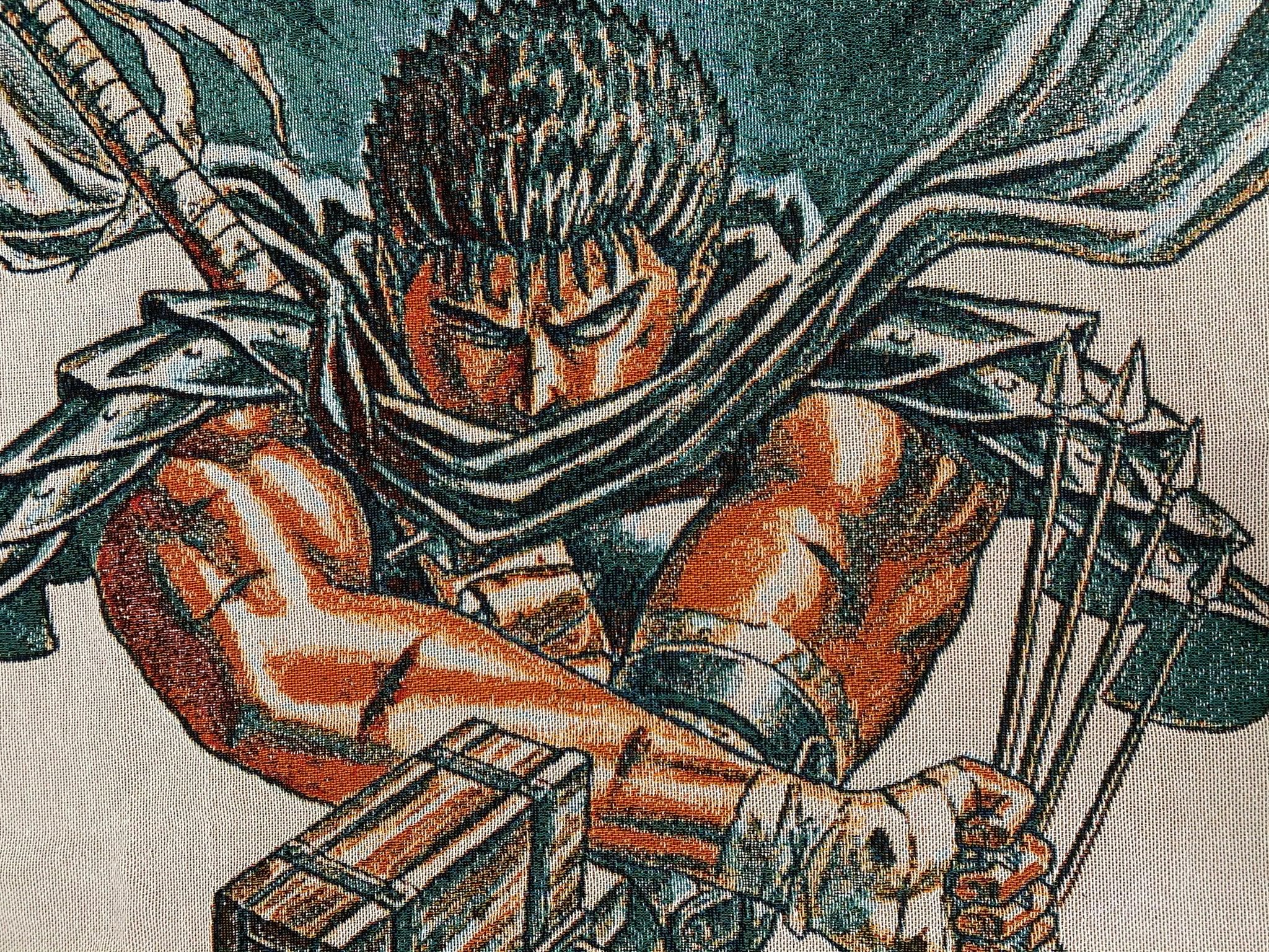 ベルセルク Berserk 表紙　ブランケット カーペット　壁掛け Berserk Guts Woven Blanket Tapestry - Handmade Black Swordsman