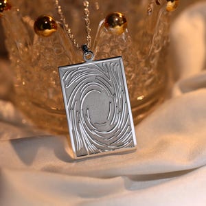 Blue-Eyes White Dragon Yu-Gi-Oh! Pendant Necklace | 925 Sterling Silver with 18” Chain | Optional 18K Gold Plated | Anime Jewelry Gift image 3