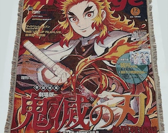 Demon Slayer Woven Blanket Tapestry – Kimetsu no Yaiba Anime Throw, Hashira Wall Art