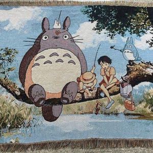 アニメタペストリー織りブランケット