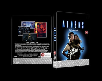 Aliens (1986) Custom 4K UHD Blu-ray Replacement Cover 14mm UK Size