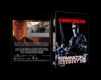 Terminator 2: Judgment Day (1991) Custom 4K UHD Blu-ray Replacement Cover 14mm UK Size